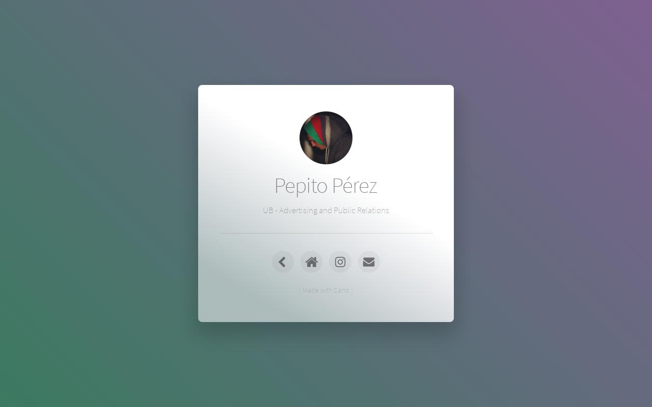 Carrd profile picture for @pepito